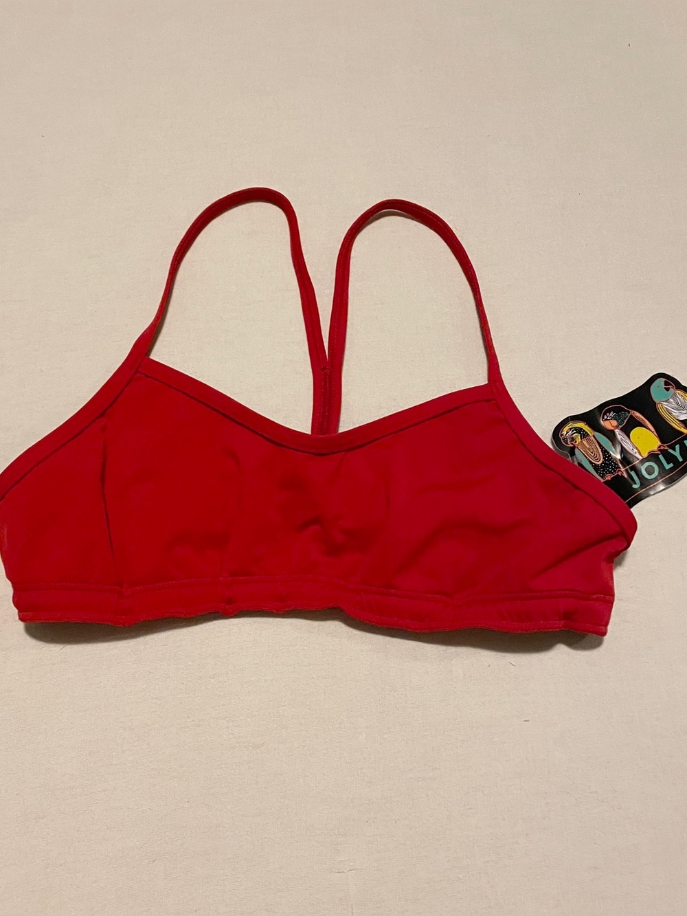 JOLYN Heidi Swim Bikini Top Red Small